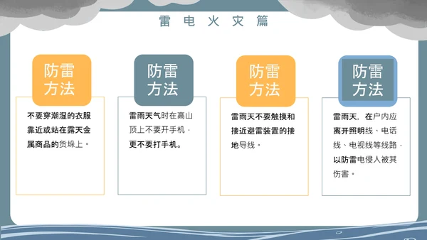 洪水泥石流自然灾害安全教育通用PPT模板