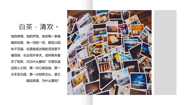 白茶清欢无别事心灵鸡汤PPT模板