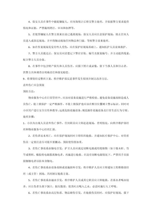 物业服务中心应急专题预案.docx