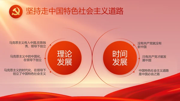 红色党史学习教育工作总结动态PPT