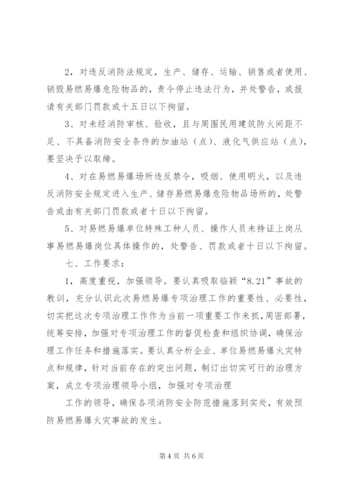 XX市商务局易燃易爆危险物品消防安全专项治理方案.docx