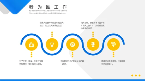 蓝色销售心态培训PPT模板