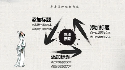 中国风水墨古典读书分享书香中国梦PPT模板