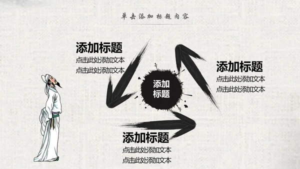 中国风水墨古典读书分享书香中国梦PPT模板