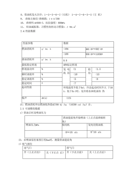 N6210型柴油机说明书资料