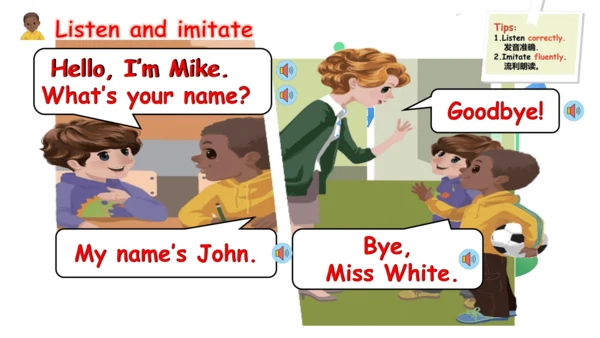 Unit 1 Hello! Part B Let's talk 课件(共17张PPT)