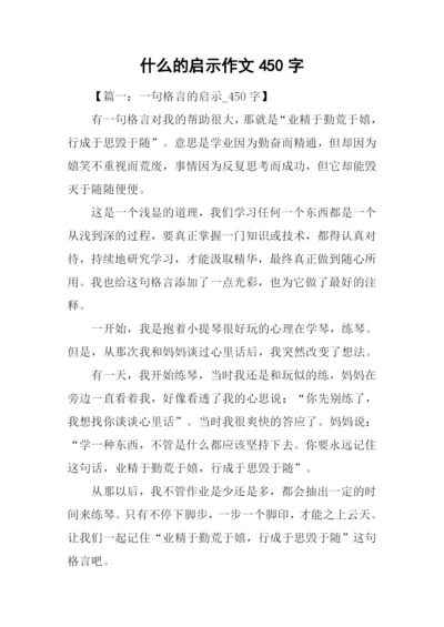 什么的启示作文450字.docx