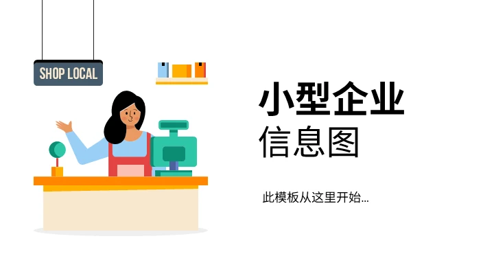 小型企业信息图形模板