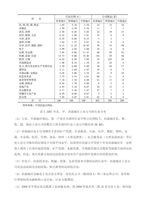 中国西部地区证券业发展报告.docx