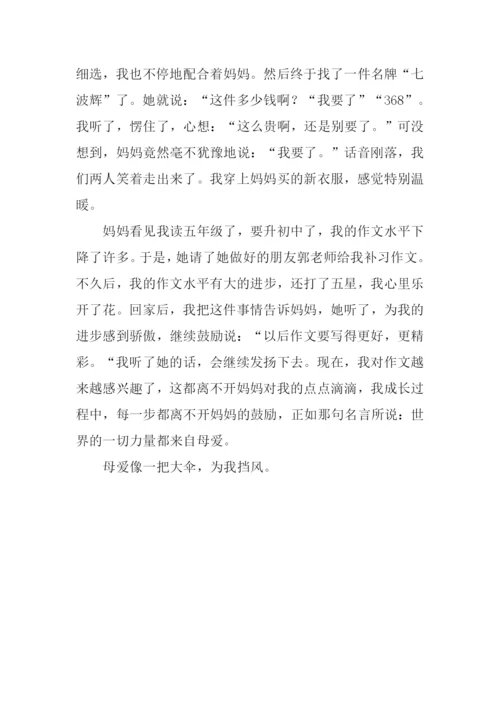 母亲的爱作文400字.docx