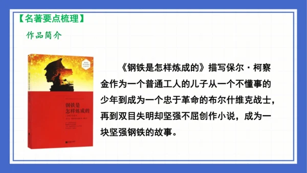 名著导读《钢铁是怎样炼成的》复习课件-2023-2024学年统编版语文八年级下册(共63张PPT)