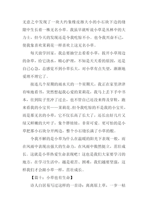 小草也有生命作文.docx