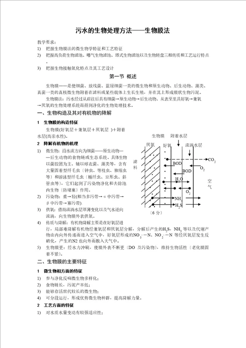 污水的生物处理方法生物膜法