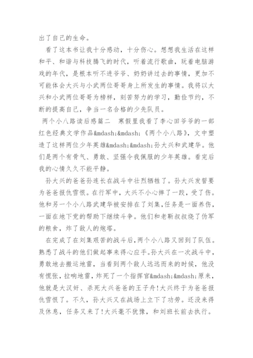 两个小八路读后感.docx