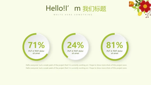 绿色小清新春季护肤宣传动态PPT