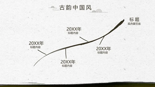 中国风徽派庭院园艺景观设计动态PPT模板