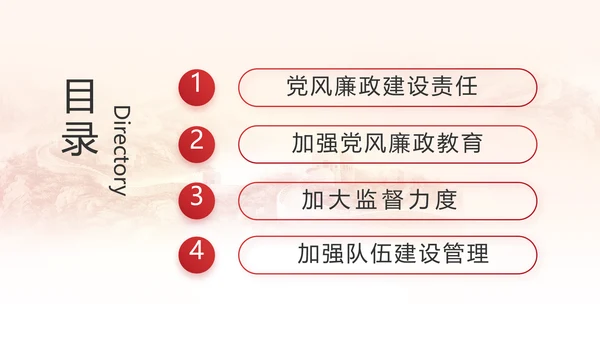 纪检监察党风廉政教育工作汇报ppt