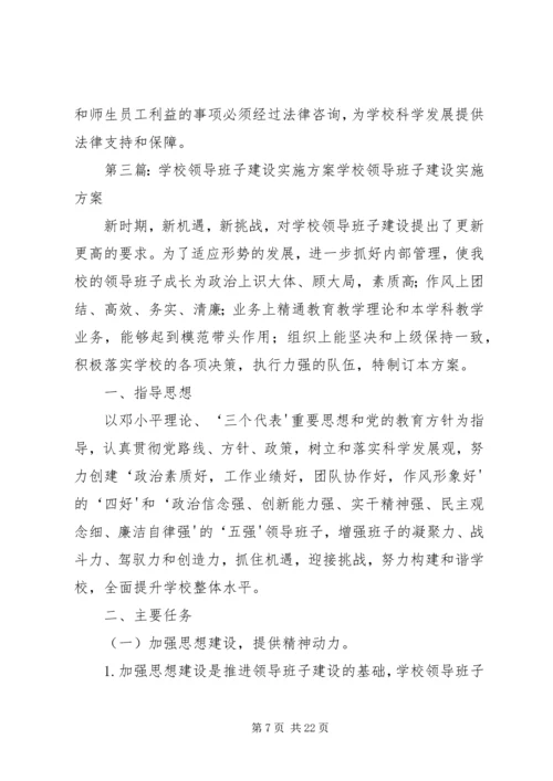 领导班子建设实施方案 (6).docx