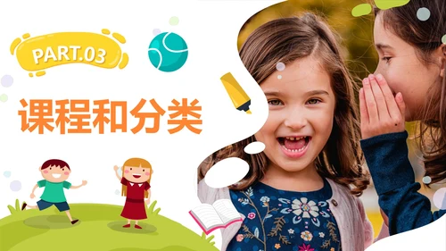 卡通活泼实景课后教育机构介绍PPT模板