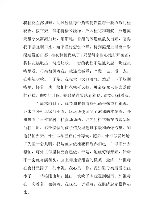 有关于母爱的初中作文推荐6篇写关于母爱的作文初中