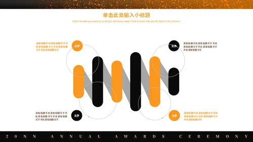 奥斯卡之夜年会颁奖通用PPT模板