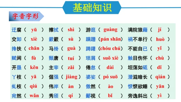 第四单元（单元复习课件）-八年级语文上册同步备课系列（统编版）(共34张PPT)