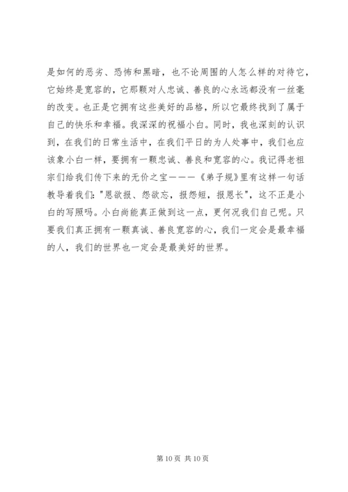 小白的选择读后感 (2).docx