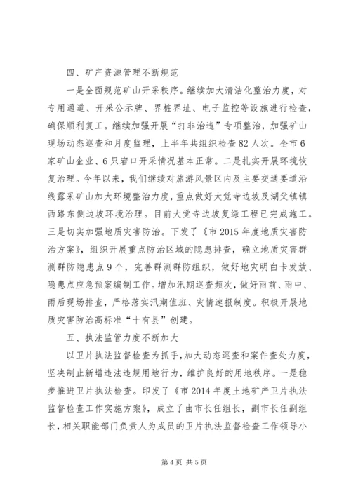 国土局重点工作完成情况报告.docx