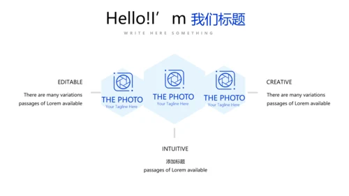 蓝色时尚述职报告工作总结商务通用PPT动态模板
