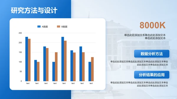 蓝色商务风论文开题答辩报告PPT模板