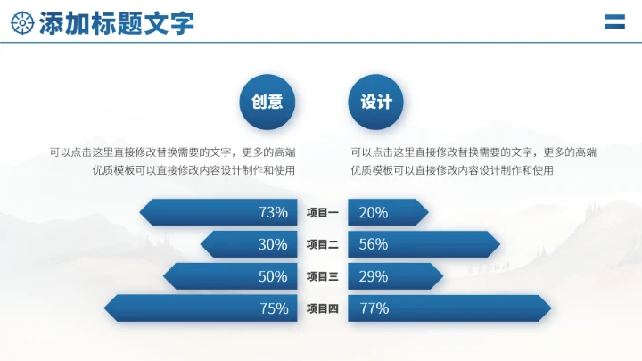蓝色人事工作汇报PPT模板