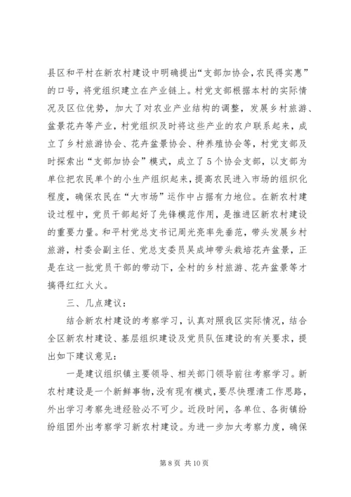 学习社会主义新农村建设的考察报告（一）.docx