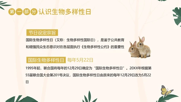 国际生物多样性日生物多样性知识宣讲PPT课件