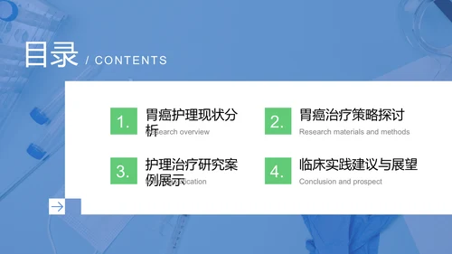 胃癌护理治疗研究案例展示PPT模板