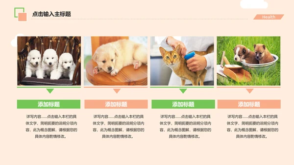 宠物医院述职报告动态PPT模板