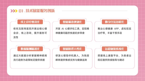粉色3D立体风世界精神卫生日PPT模板