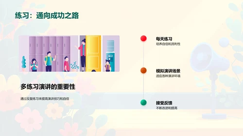 演讲技巧训练报告PPT模板