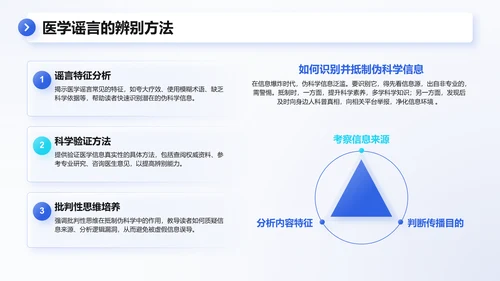 蓝色3D风医学科普与健康管理PPT模板