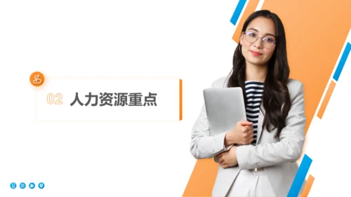橙色商务风春季招聘与发展PPT模板