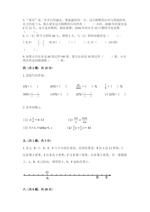 浙教版数学小升初模拟试卷（基础题）.docx