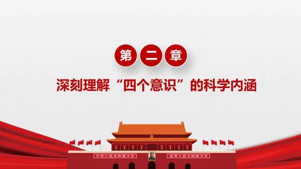 微党课增强四个意识两学一做学习PPT模板