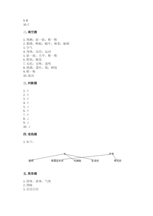 教科版一年级下册科学期末测试卷及参考答案（达标题）.docx