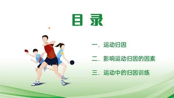 绿色简约运动心理学说课课件PPT模板