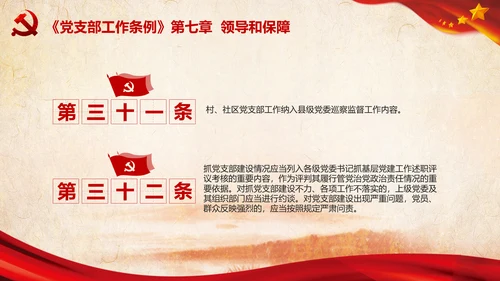 中国共产党支部工作条例学习解读党课PPT