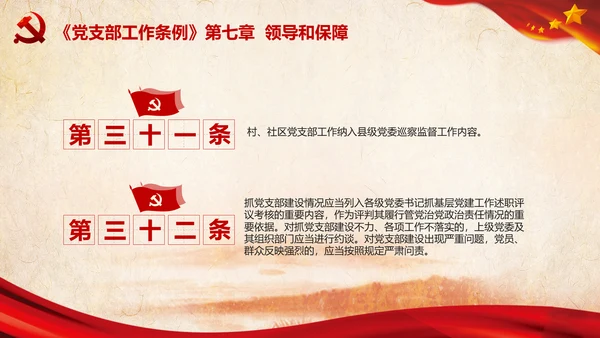 中国共产党支部工作条例学习解读党课PPT