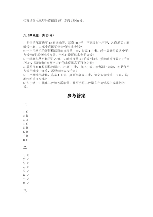 苏教版数学小升初模拟试卷（精练）.docx