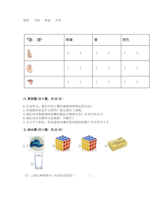 教科版一年级下册科学期末测试卷精品（夺冠）.docx