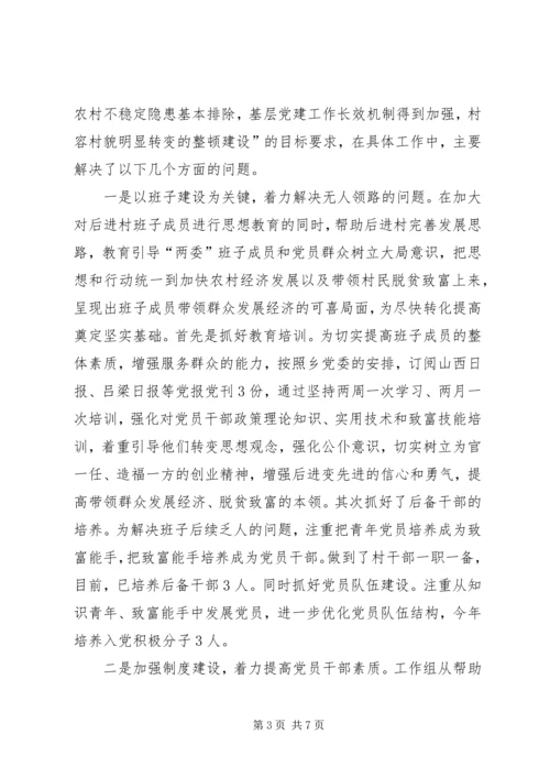 后进村集中整顿汇报 (3).docx