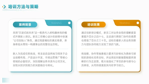 青橙双色简约风职场新人入职培训PPT模板
