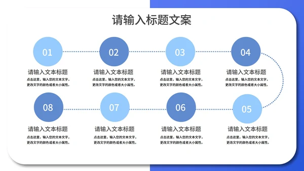 蓝色扁平风职场产品讨论推广总结汇报PPT模板